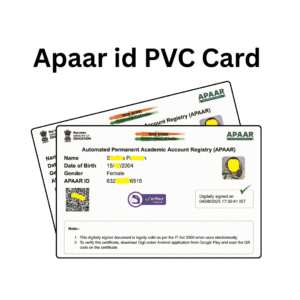 Apaar ID PVC Card Order